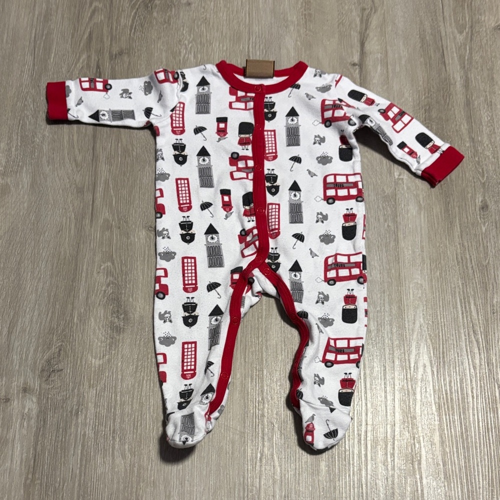 Red and White Kids One Piece